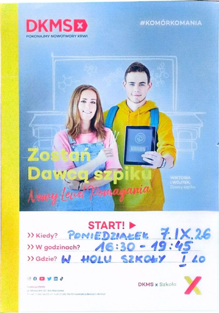 Akcja rejestracji potencjalnych dawców szpiku kostnego