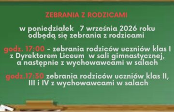 Zebrania z Rodzicami